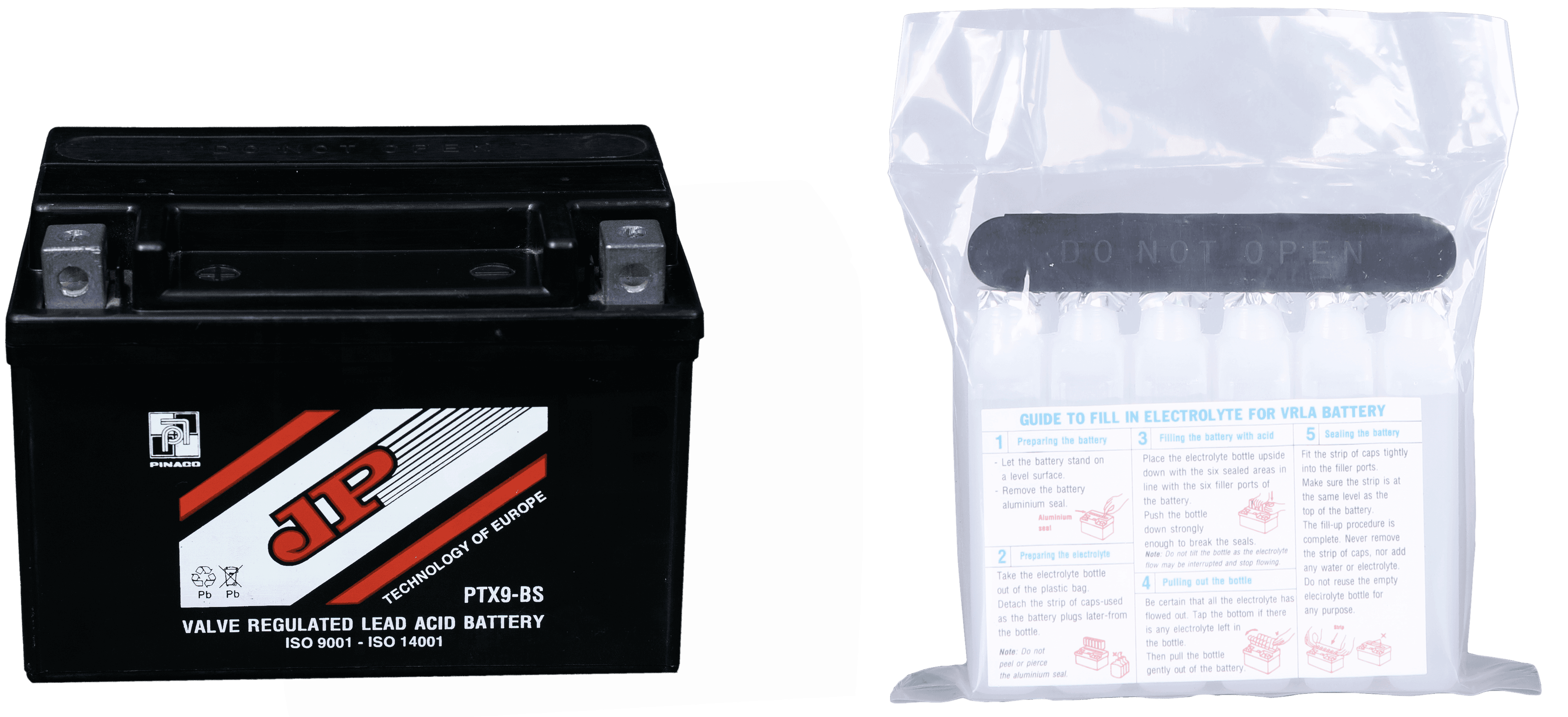 JP MOTORCYCLE BATTERY PTX9-BS - Image 1